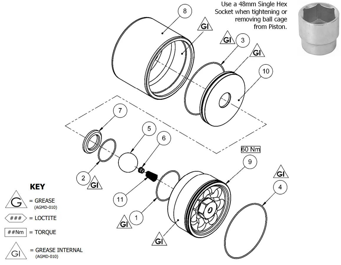 Binks Maple Pump Fluid Piston Support 1
