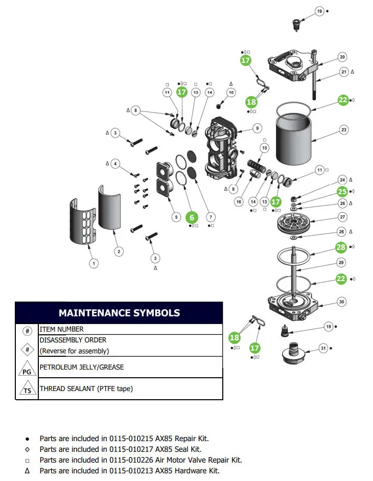 Binks 0115-010660 Main Valve Assembly 1
