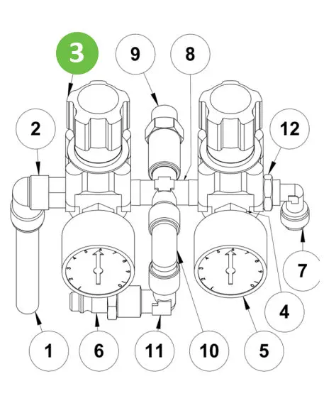Binks Zz-3073 Air Regulator 1