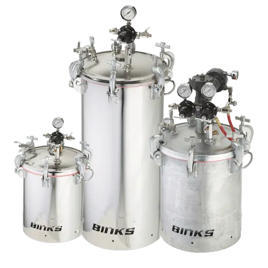 Binks 30 And 60 Gallon Pressure Tanks 1