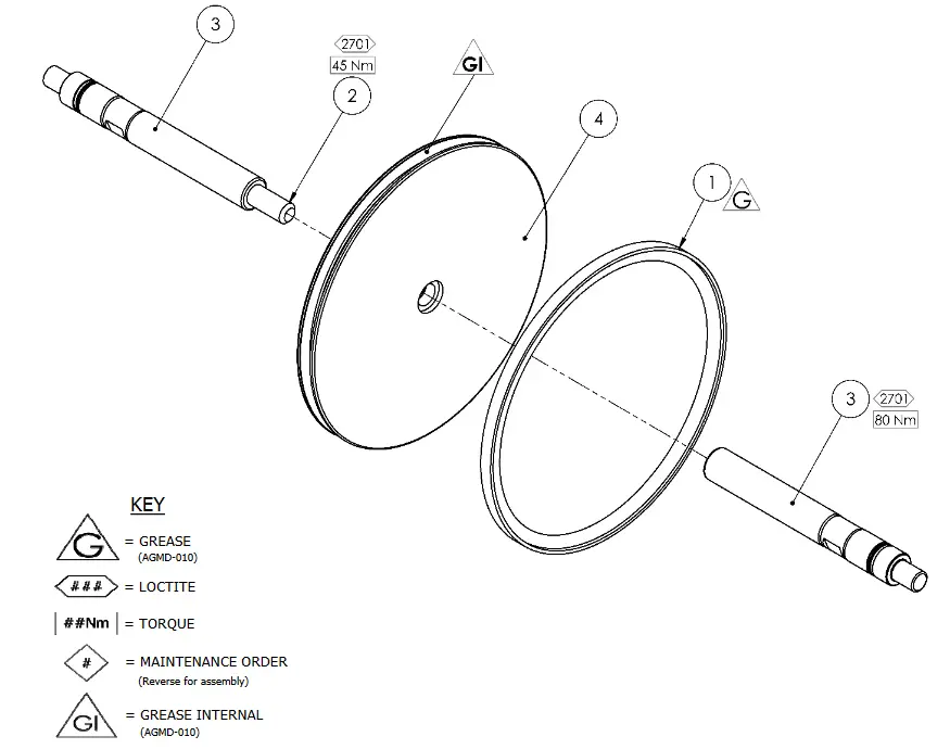 Binks 162702 Maple Pump Air Motor Piston Assembly Seal 1