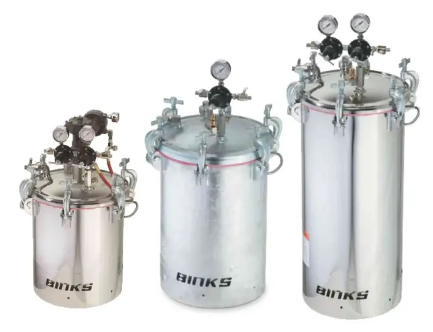 Binks Pressure Feed Asme Tanks, Galvanized 1