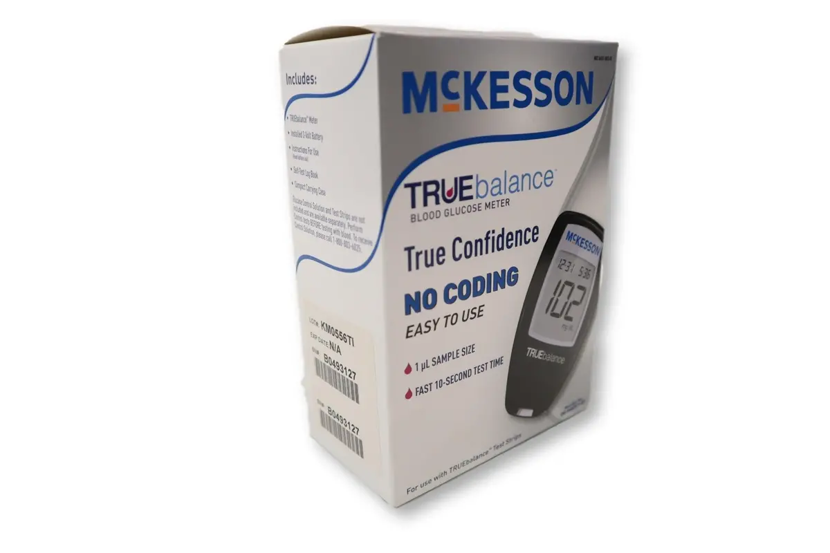 Blood Glucose Meter | True Balance | Mckesson | 06-H4051-83 | Fast Test Results | No Coding 1
