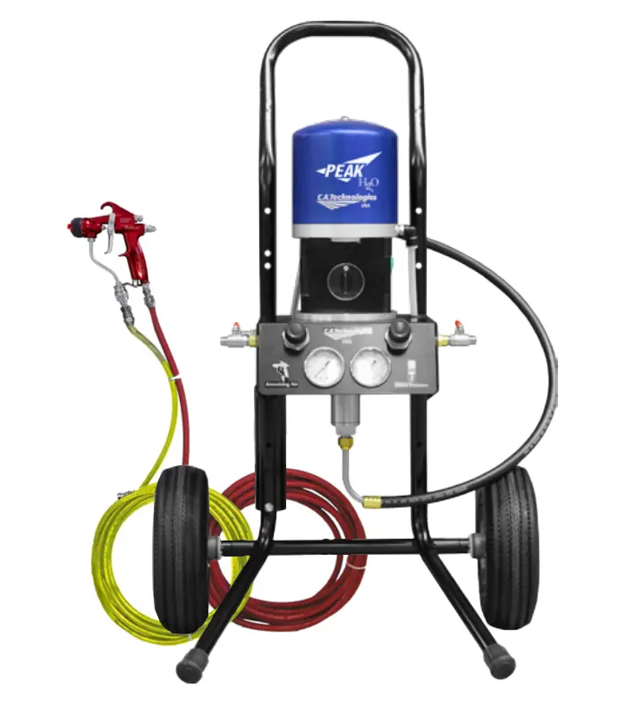 C.A. Technologies Waterbourne Air-Assist-Airless (Aaa) 14:1 Bobcat Peak Pump - Cart Model Set-Up 1