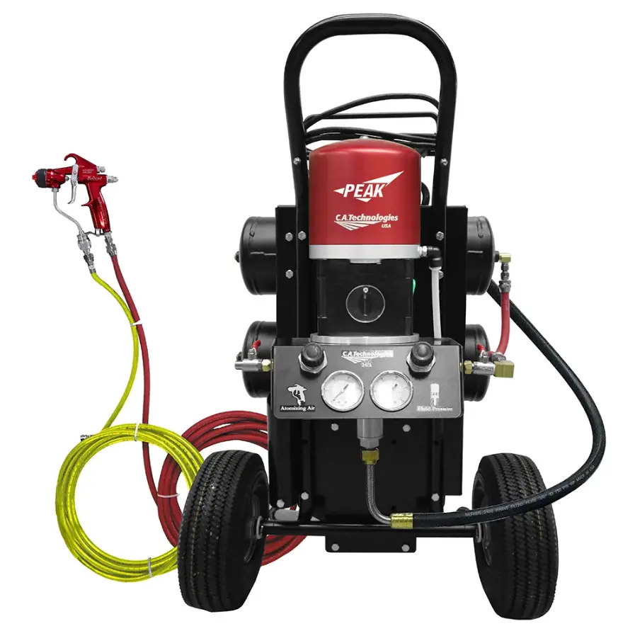 C.A. Technologies Air-Assist-Airless (Aaa) 14:1 Bobcat Peak Pump Cart With Compressor 1
