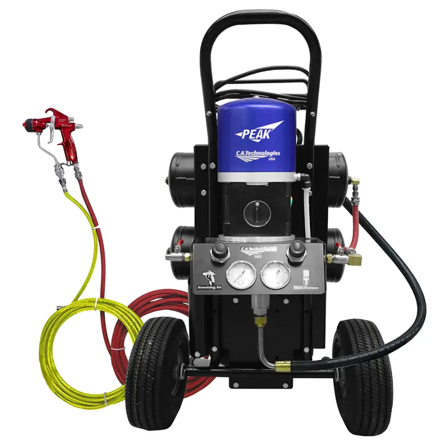 C.A. Technologies Waterbourne Air-Assist-Airless (Aaa) 14:1 Bobcat Peak Pump Cart With Compressor 1