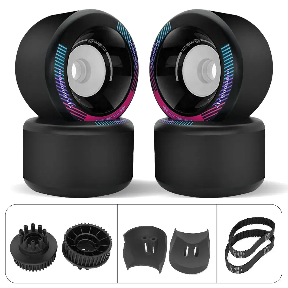 Boosted 105Mm Electric Skateboard Wheels Kit (40T Kegel Pulley Compatible) 2