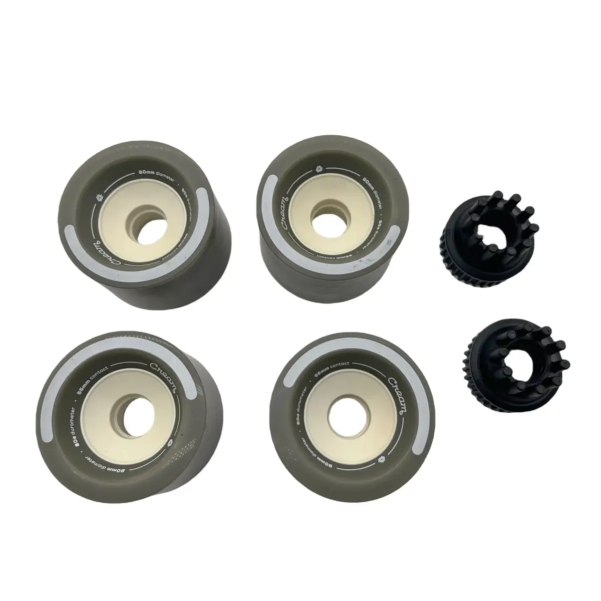 Boosted 80Mm Electric Skateboard Wheels 80A (32T Kegel Pulley Compatible) 2