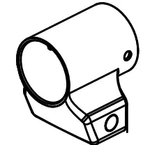 Wagner 2419801 Gun Holder Bracket, Short 1