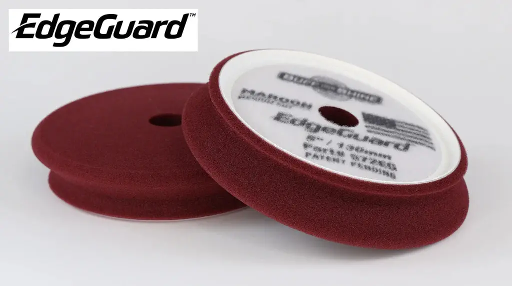 Buff And Shine Edgeguard Maroon Foam Pad - Medium Cut (3", 5", 6") 1