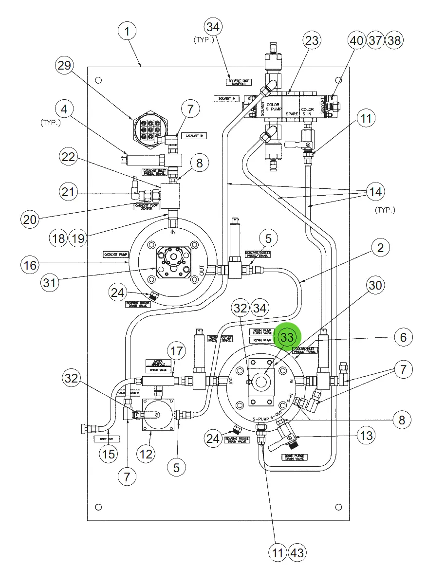 Ransburg 22-337 Bypass Valve Assembly 1