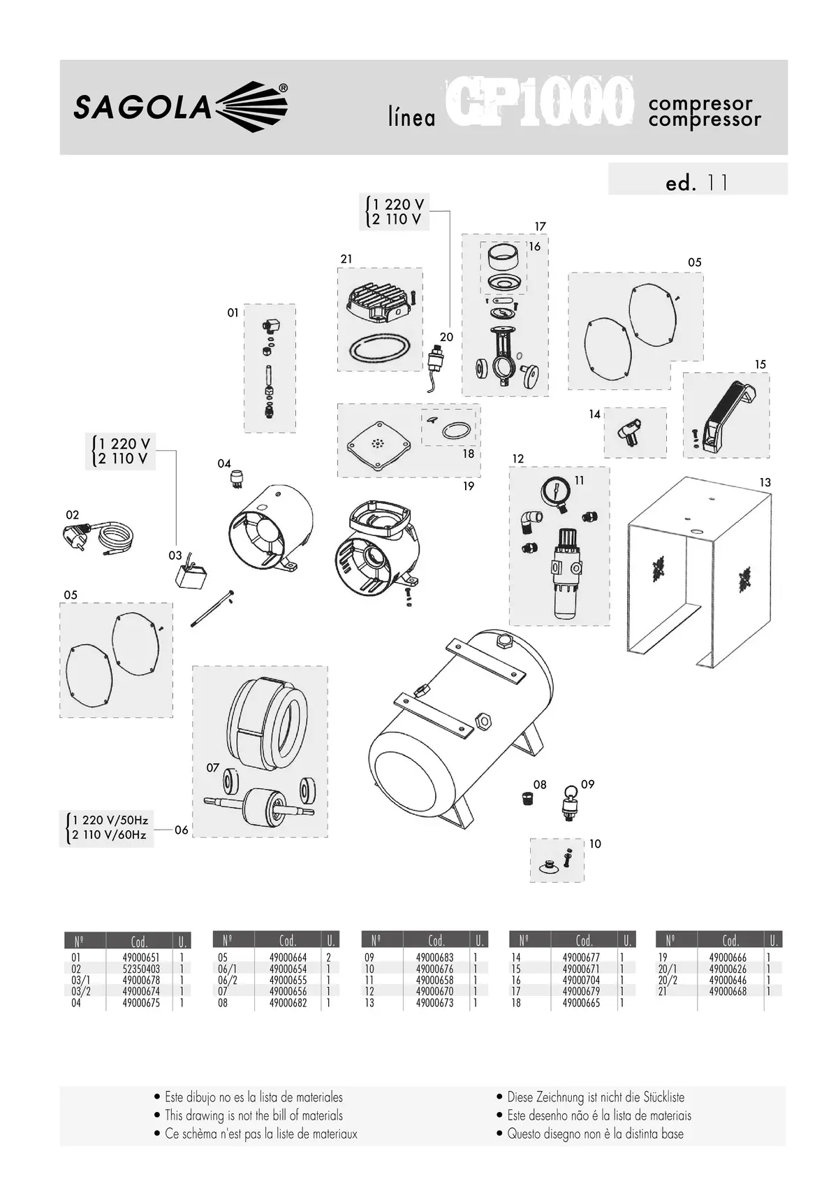 Sagola Cp 1000/2000 - Motor Drain Valve 1