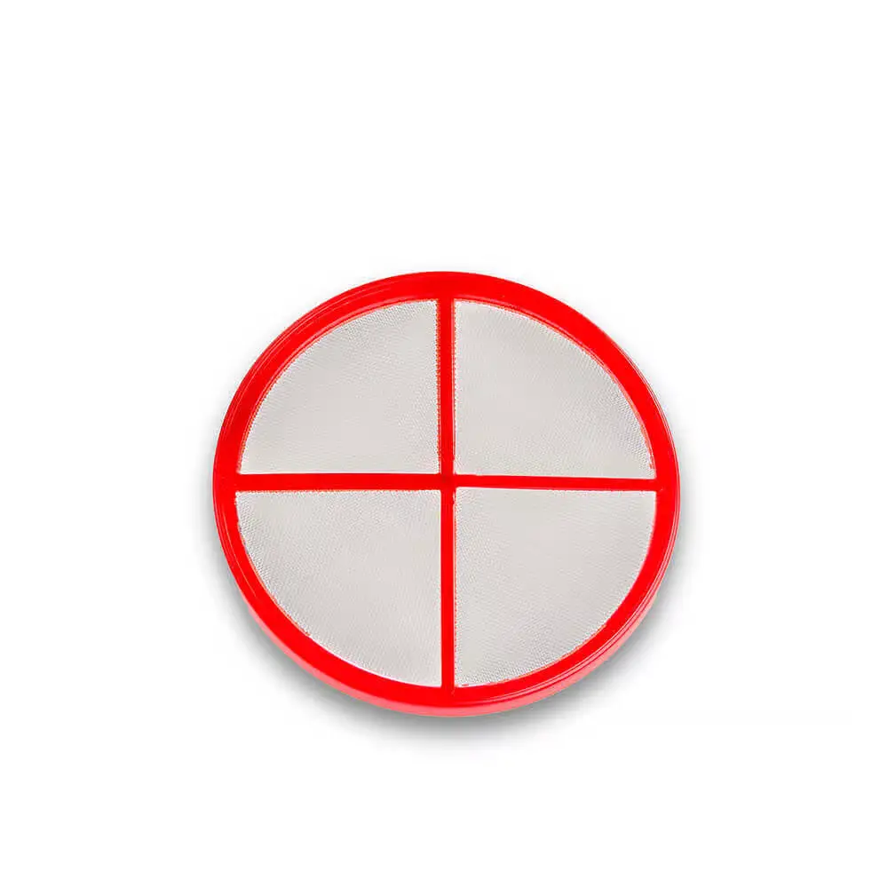 Red Nylon Filter Disc With Pin, 30 Mesh 1