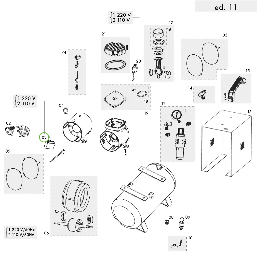 Sagola Cp 1000 - Capacitor; 110V 1