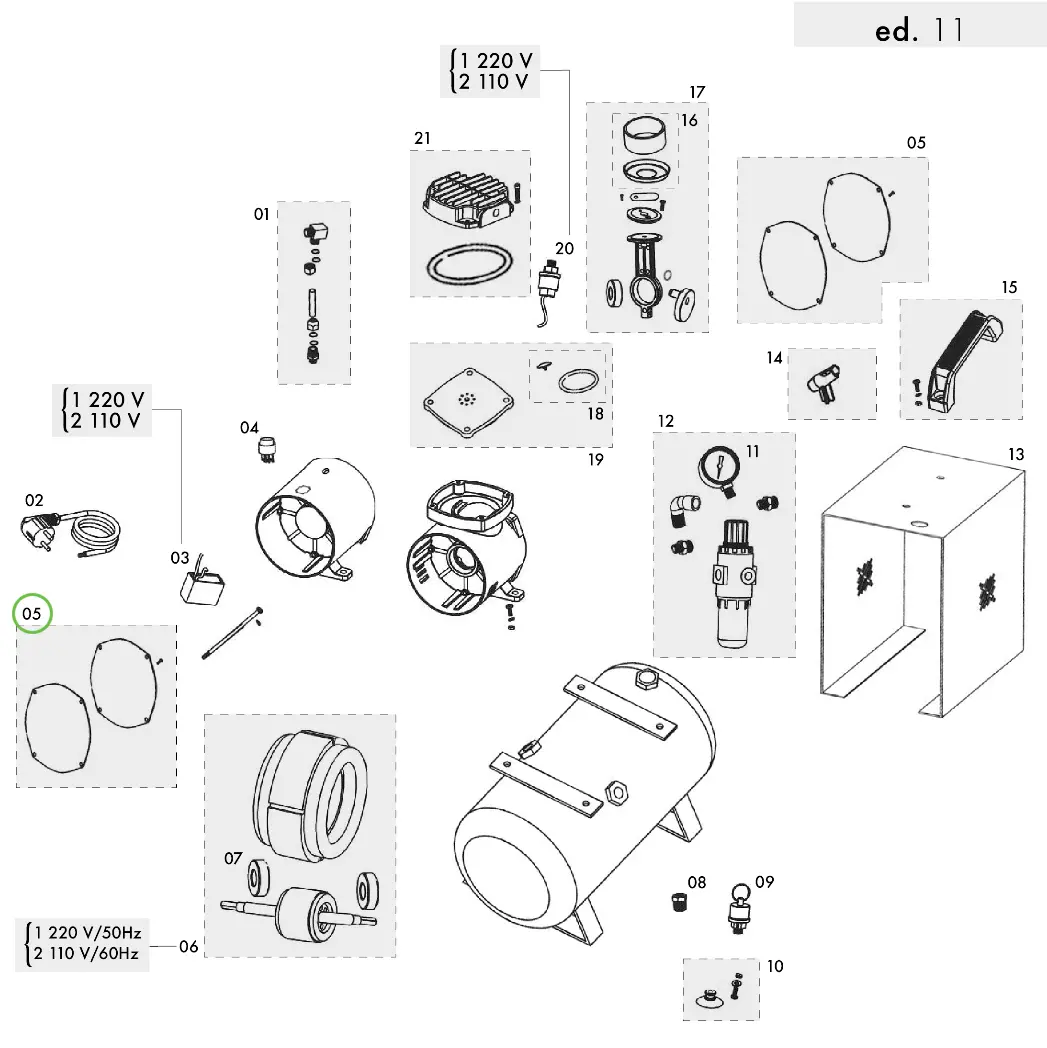 Sagola Cp 1000 - Motor Closing Gasket 1