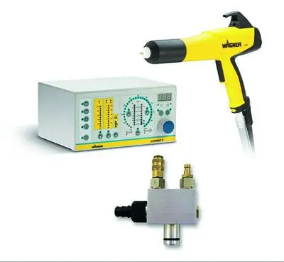 Wagner Pem-X1 Powder Coating Kit W/ Wide Spray Nozzle, Controller, Pump 1