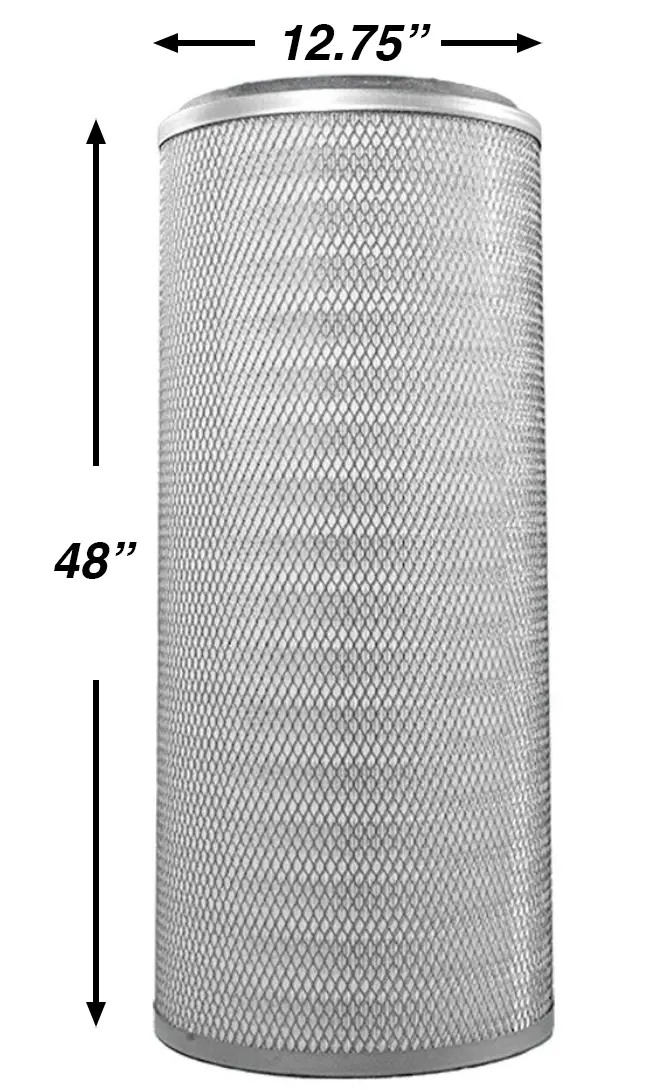 Erzinger Open Top Cap Cartridge Filter 12.75" X 48", 325 Sqft 2