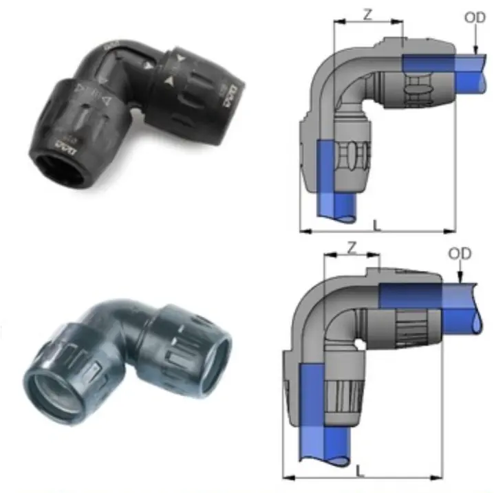 Dan-Am Air 90 Degree Elbow - 1" Od 1