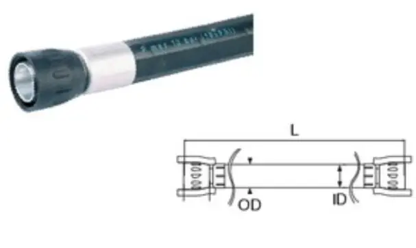 Dan-Am Air Flex Hose - 1" Id X 5' 1