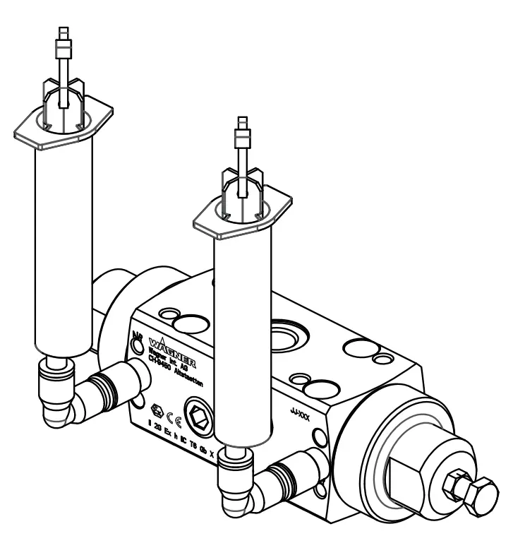 Wagner Dn 2.6 Dosing Valves Ffkm (Double) With Separating Agent Supply 1