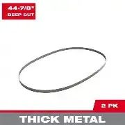 Milwaukee 44-7/8 In. 10/14 Tpi Deep Cut Portable Bi-Metal Band Saw Blades (2-Pack) 1