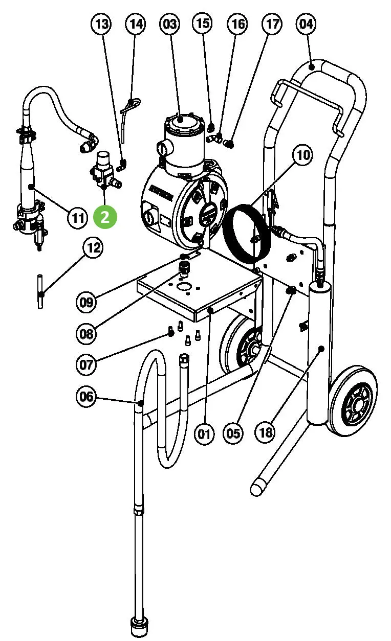 Binks Dxa-Ac1-200-3 Air Control 1