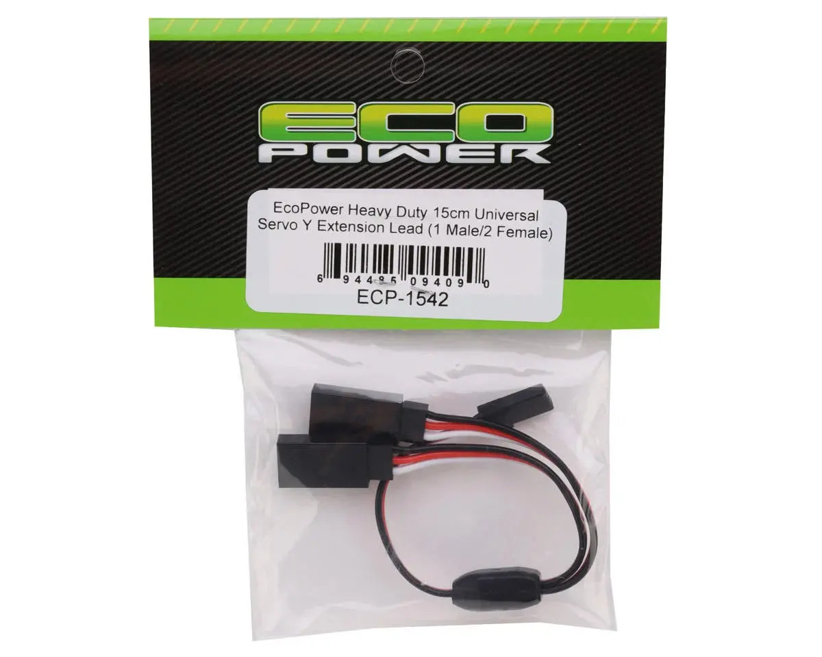 Heavy Duty 15Cm Universal Servo Y Extension Lead (1 Male/2 Female) 2