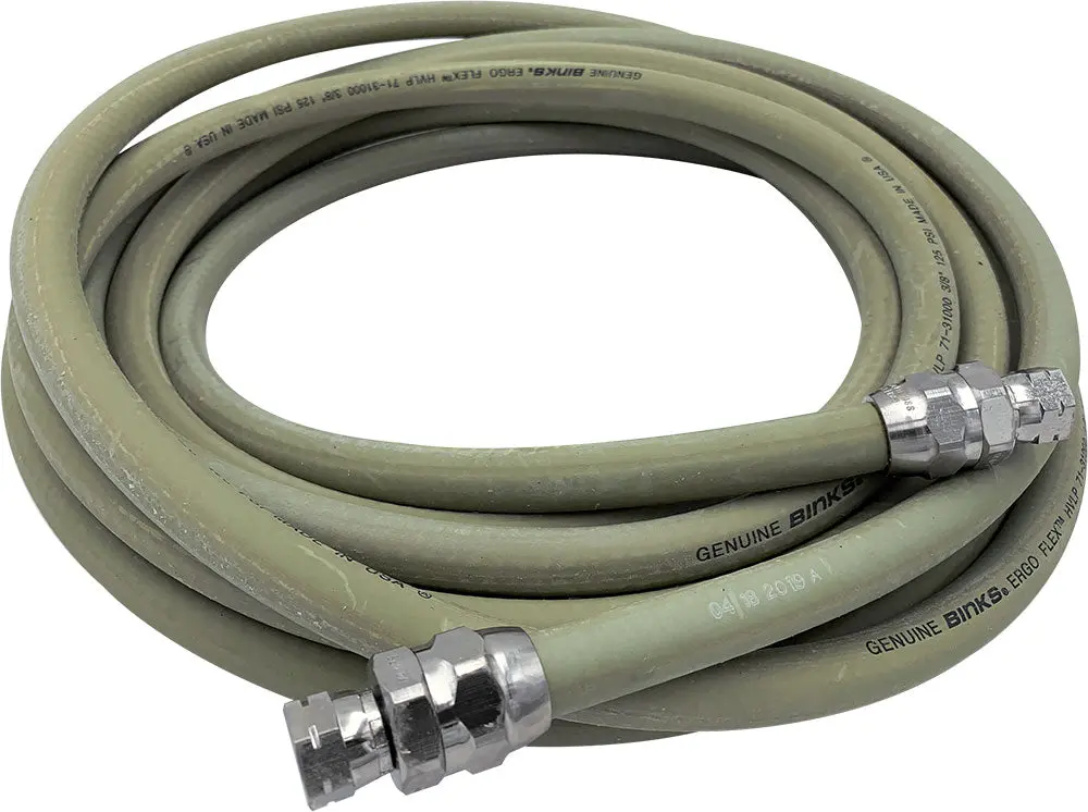 Binks Ergoflex Air Hose Assemblies, 200Psi, 1/4" Nps(F) Fittings 1