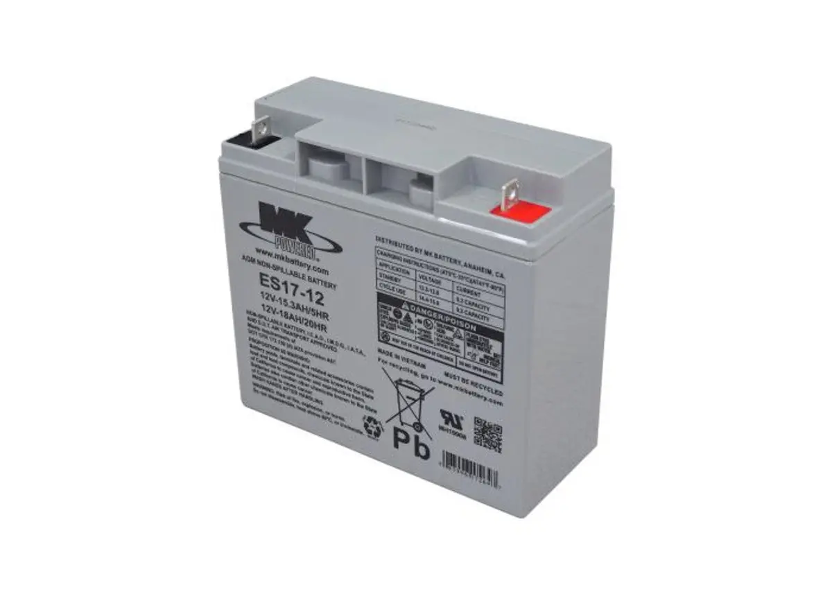 Mk 12V 18Ah Sealed Lead Acid Battery For Mobility Scooters And Power Chairs | Es17-12 1
