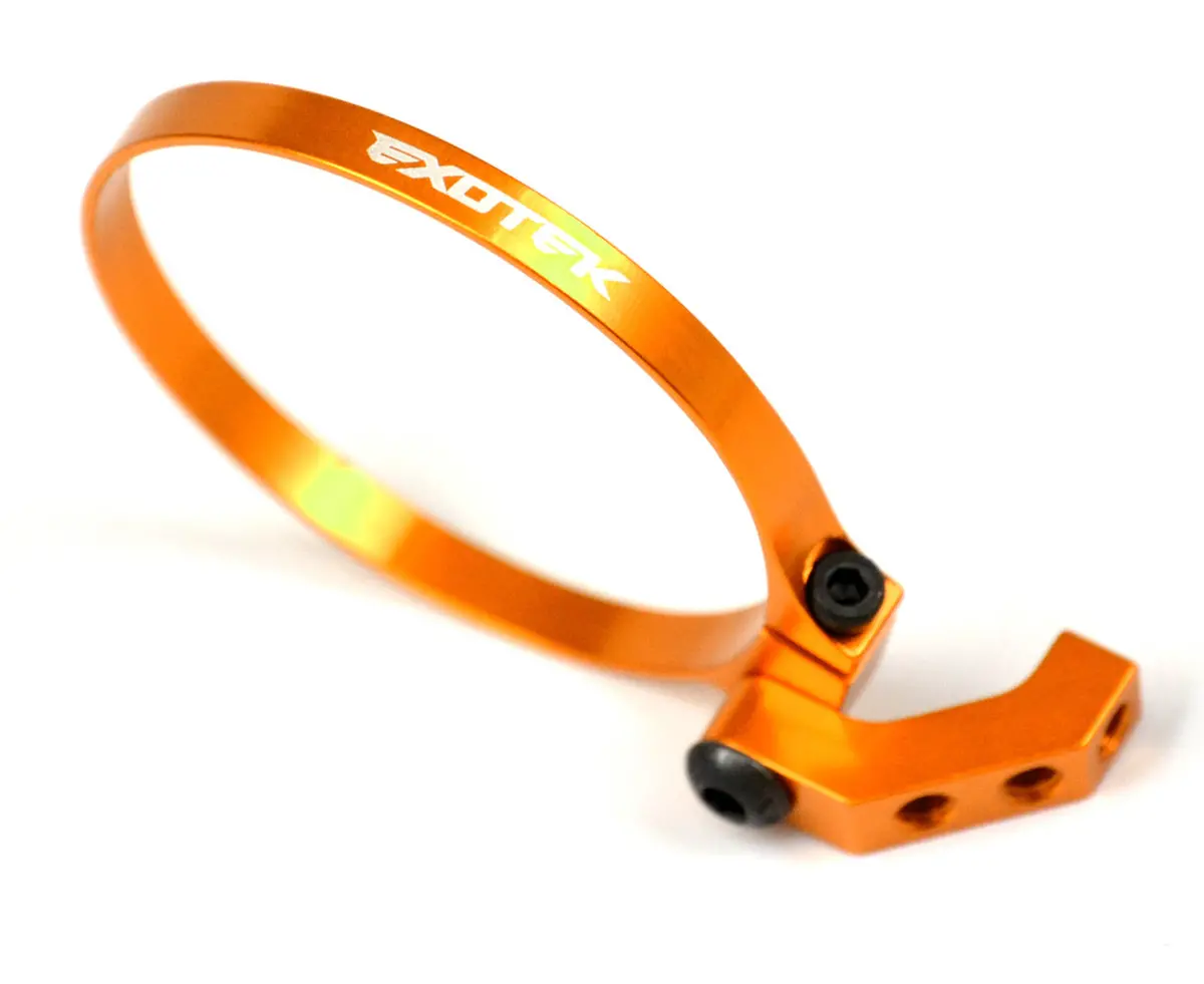 Exo Fan Mount-Clamp On Set, Angled For 1/10 Buggies, Trucks, And Sedans (Orange) 1
