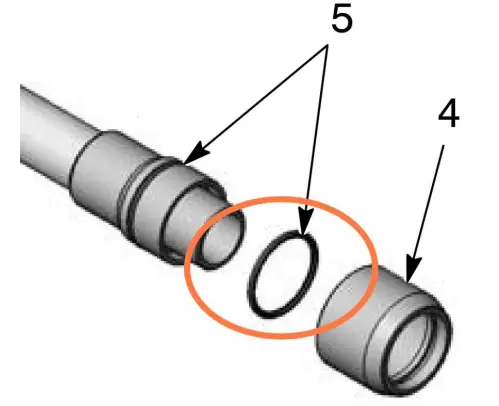 Aftermarket Nordson® 940212 Encore Lance Extension O-Ring, Silicone, 0.938 × 1.063 × 0.063 (Non-Oem) 1