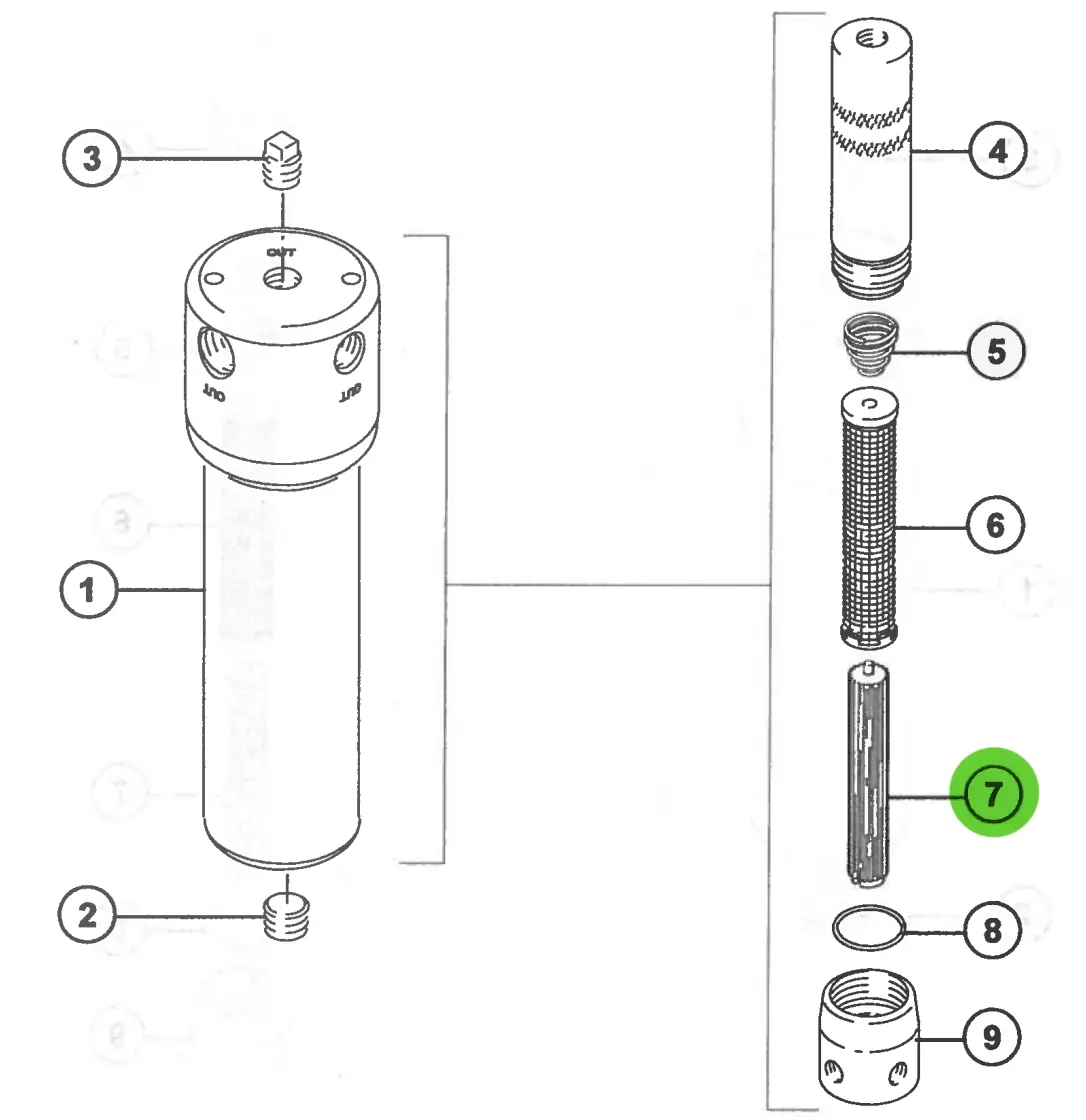 C.A. Technologies Filter Support For 52-420 Fluid Filter 1