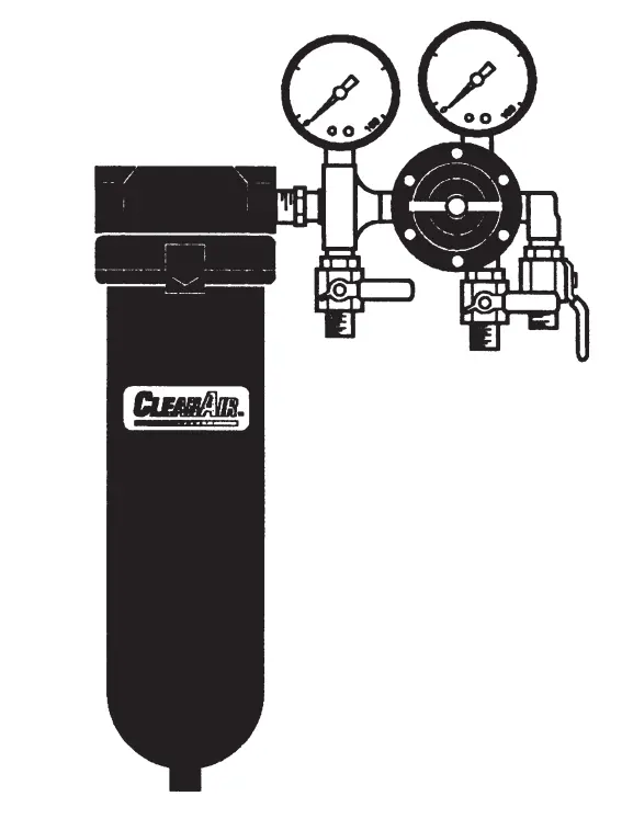 Devilbiss Hfrl-509 Filter Regulator Assembly, 80 Cfm 1
