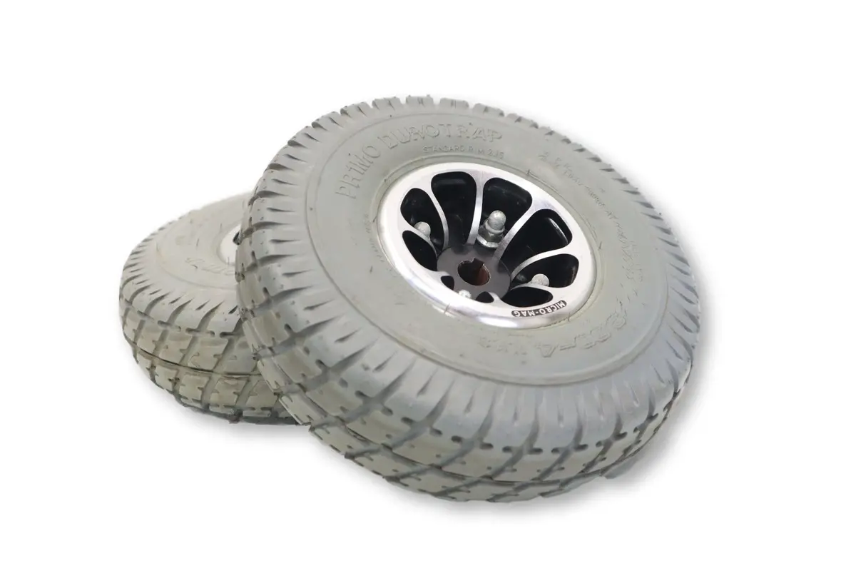 Flat-Free Drive Wheel Assembly For Pride Jazzy 610, 1103, 1107, 1113, 1113 Ats, Select & J6 | Primo Durotrap 10" X 3" Tire | Whlasmb1418 | Sold Individually 4