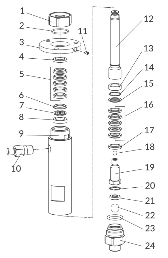 Anest Iwata Fluid Pump Maintenance Kit 7964; Icon-M233n 1