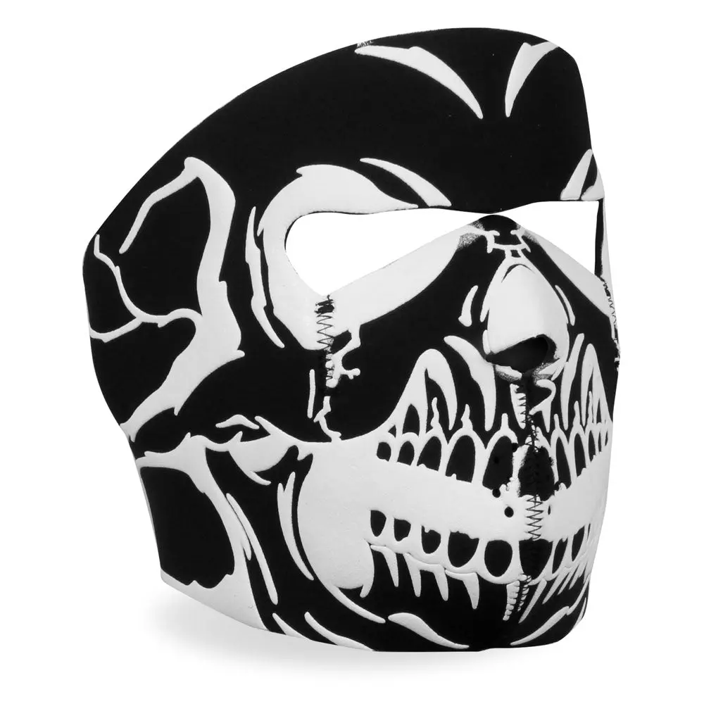 Fma1028 Face Mask Puff Ink Skull 1