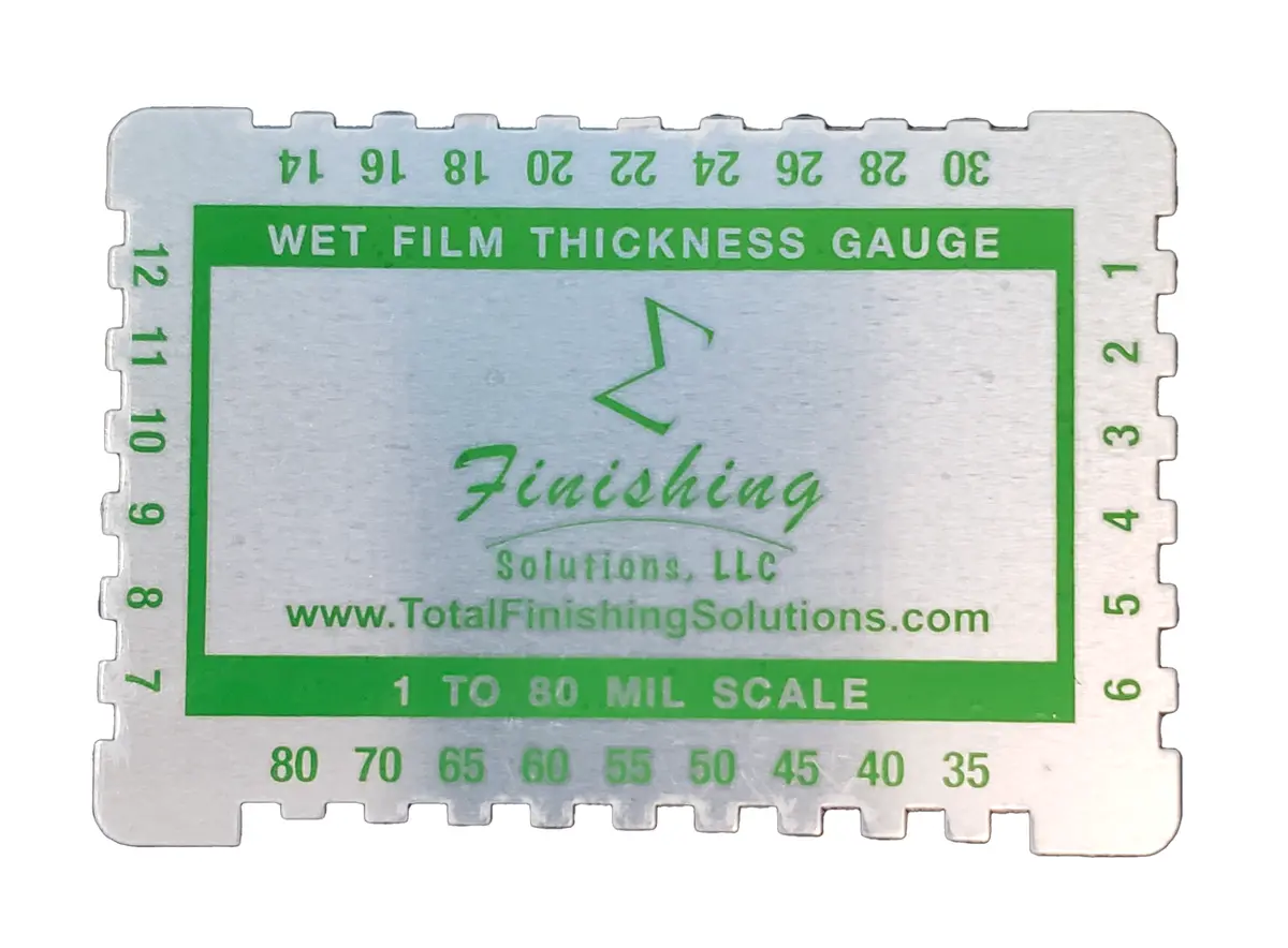 Dual Scale Wet Film Paint Gauge Card 1