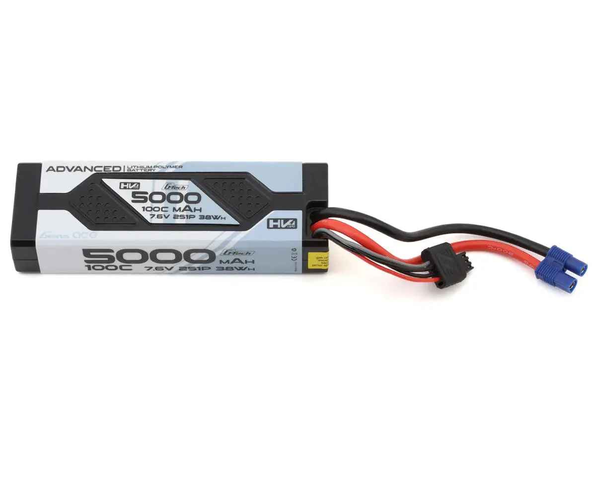 G-Tech Smart 2S Lihv Battery 100C (7.6V/5000Mah) W/Ec3 Connector 1