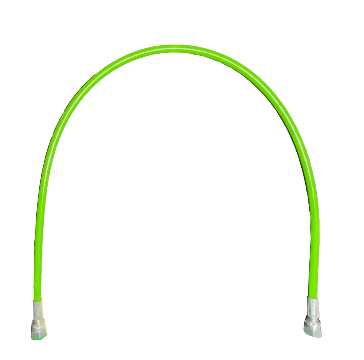 3/16” X 24" Fluid Hose, 1/4” Ss Bsp Fittings - Green (3500 Psi) 1