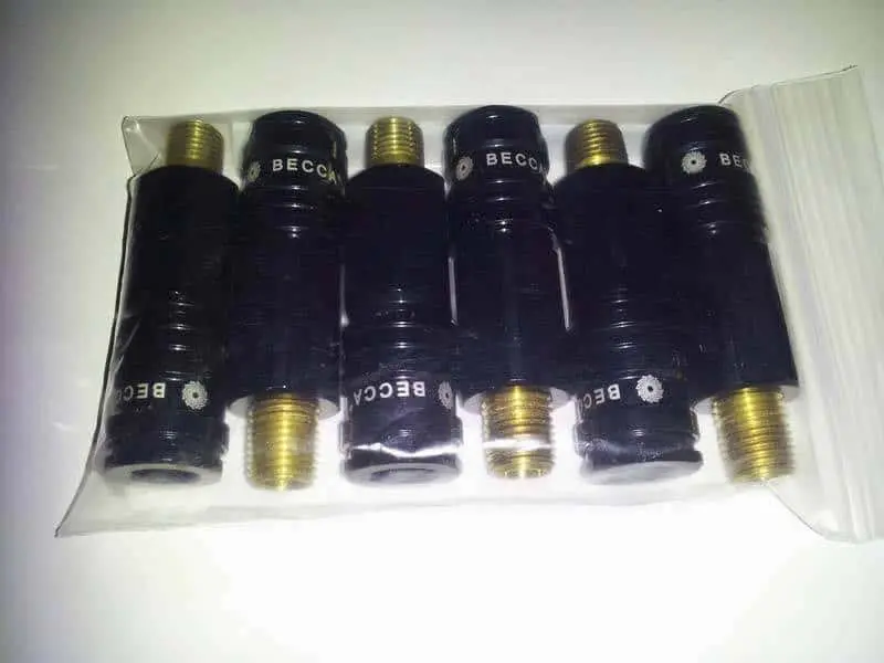 6 "Ultra-Lite" High Flow Quick Disconnects - Solvent & Water Resistant (Black) 1