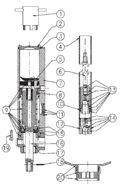 Sata 51961 Packing Set (For Hku Pump) 1