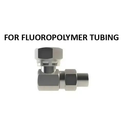 Hosco Hose And Tubing Connectors, No Spring Guard Elbow, For Fluoropolymer Tubing (Various Size Options) 1