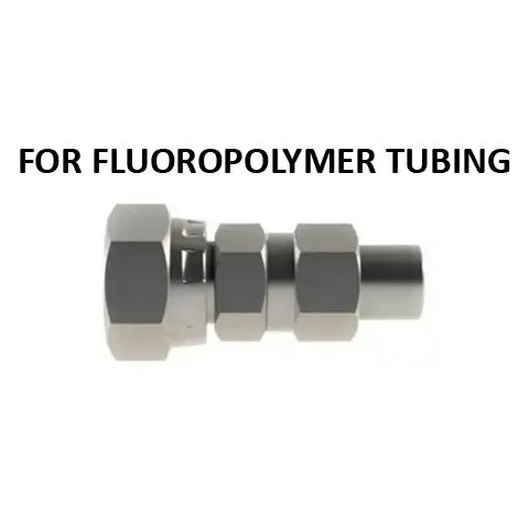 Hosco Hose And Tubing Connectors, No Spring Guard Straight, For Fluoropolymer Tubing (Various Size Options) 1