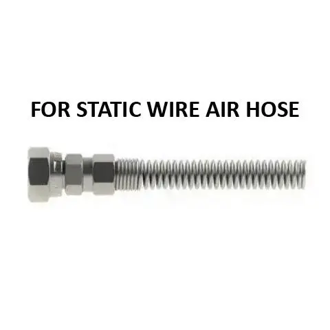 Hosco Hose And Tubing Connectors, Spring Guard Straight, For Static Wire Air Hose (Various Size Options) 1
