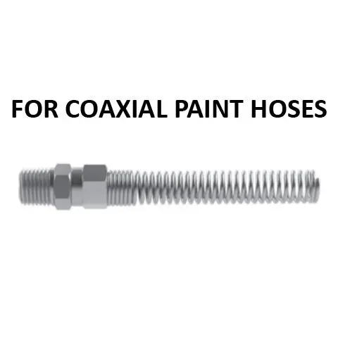Hosco Hose And Tubing Connectors, Spring Guard Tapered Straight, For Coaxial Paint Hose (Various Size Options) 1