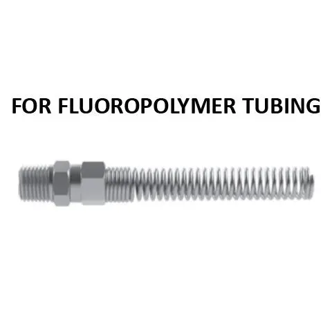 Hosco Hose And Tubing Connectors, Spring Guard Tapered Straight, For Fluoropolymer Tubing (Various Size Options) 1