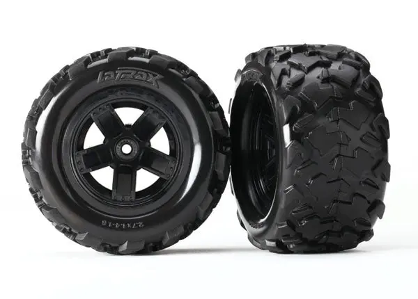Teton Black 5-Spoke Wheels And Tires (2) 1