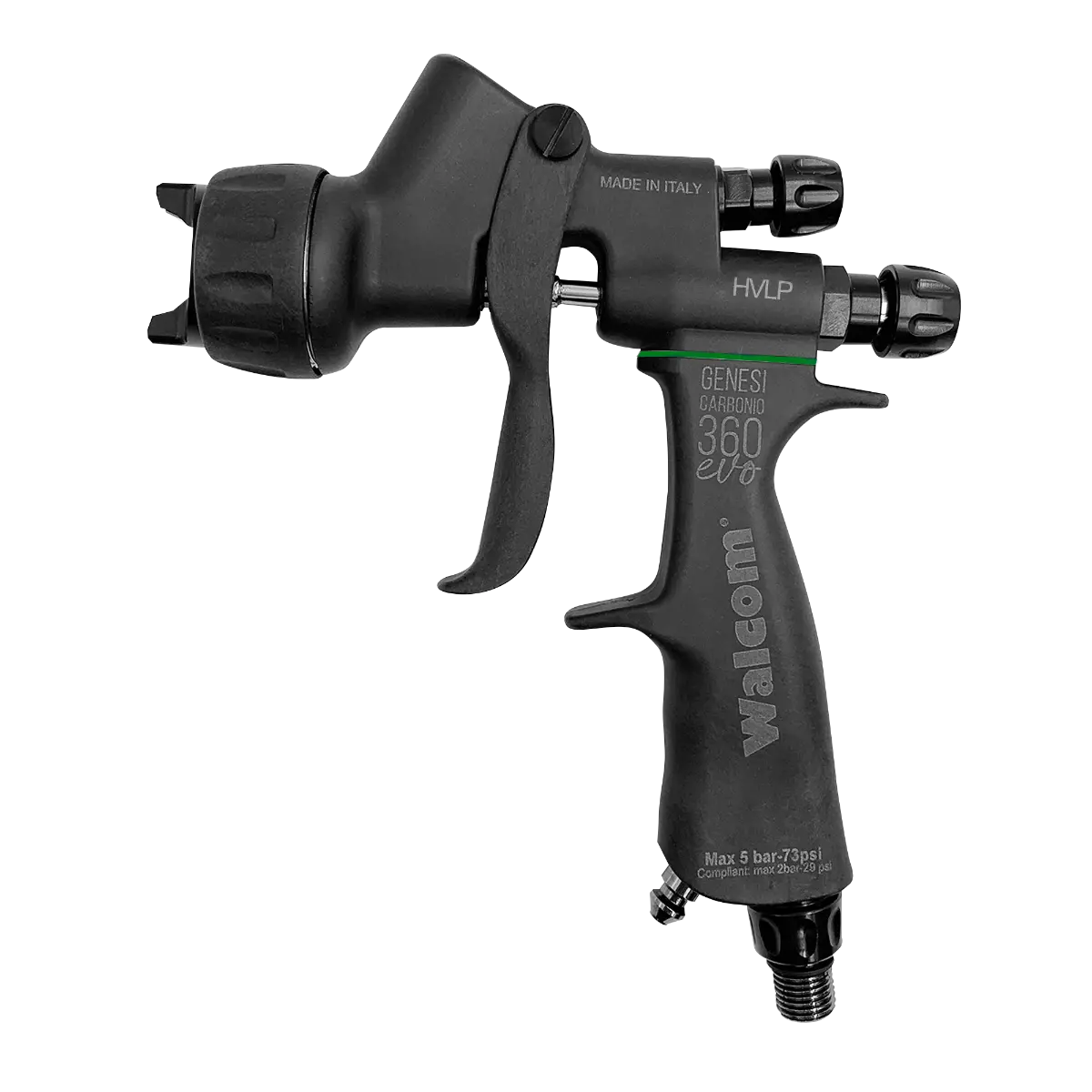 Walcom Genesi Carbonio 360 Evo Hvlp Gravity Spray Gun 1