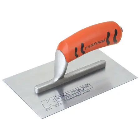 8" X 3" Swedish Stainless Steel Midget Finishing Trowel 1