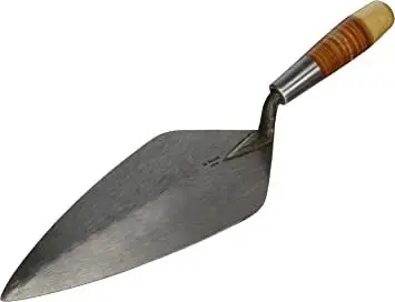 Wl Rose Ro316-12 12" Narrow London Brick Trowel W/Leather Handle - Masonry Hand Trowels 1